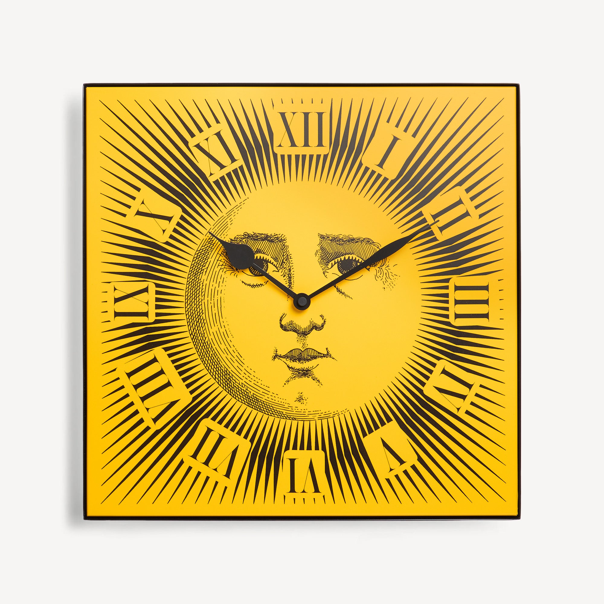 fornasetti-sole-wanduhr-metall-sonne-lautlos image 1