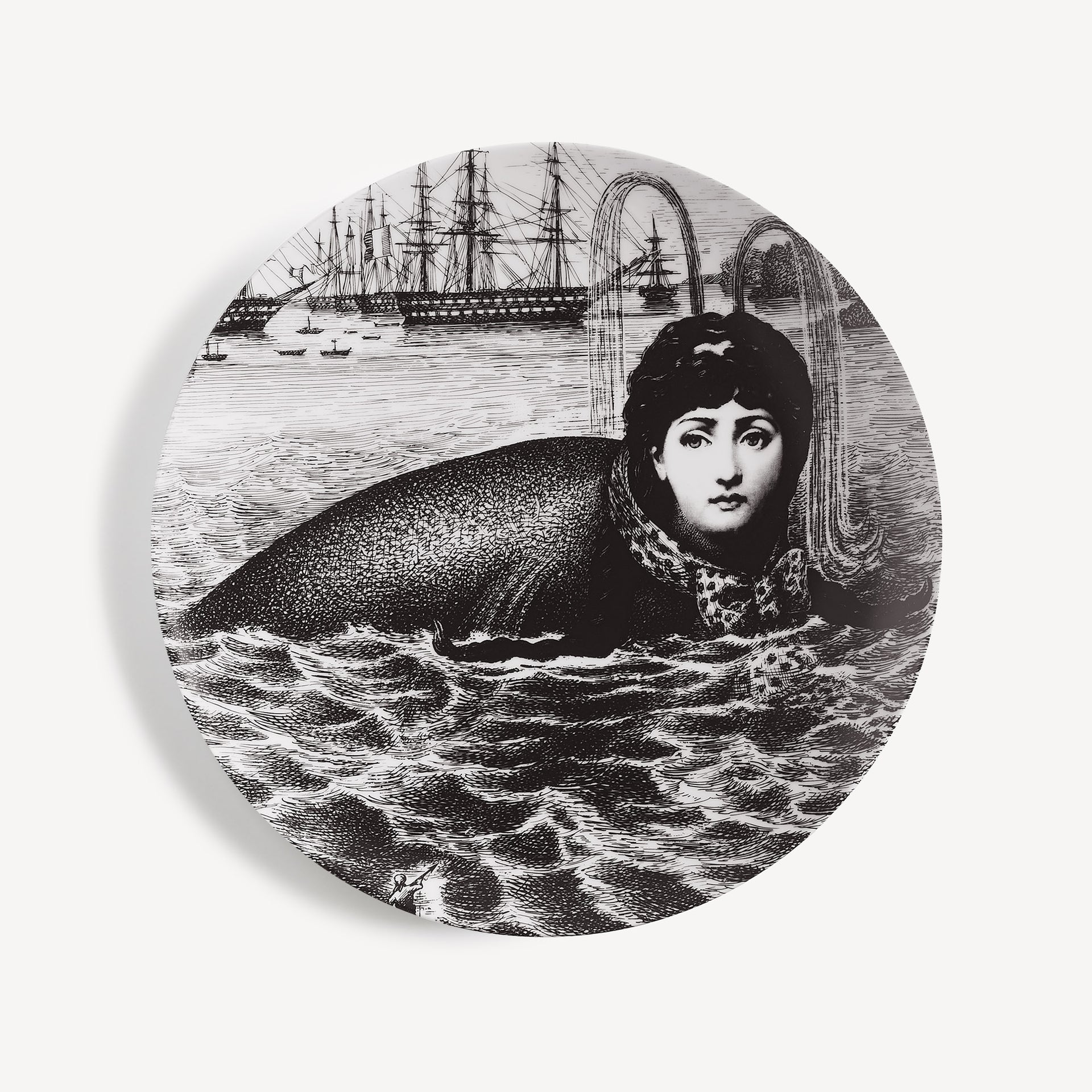 fornasetti-tema-e-variazioni-wandteller-nr-195-porzellan image 1