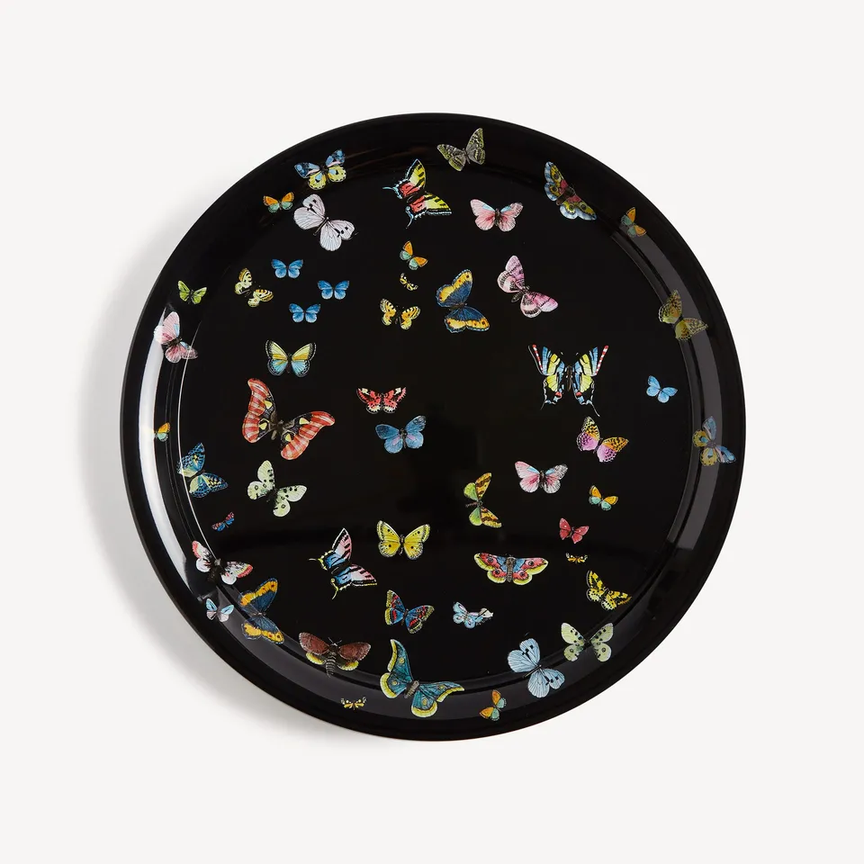 atelier-fornasetti-farfalle-tablett-rund-schmetterlinge-2 image 1