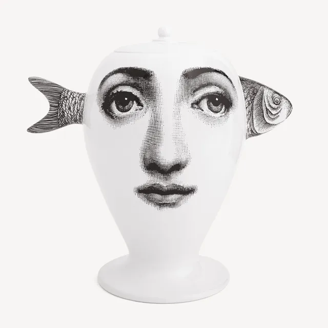fornasetti-vase-pesce-keramik-gesichtsmotiv image 1