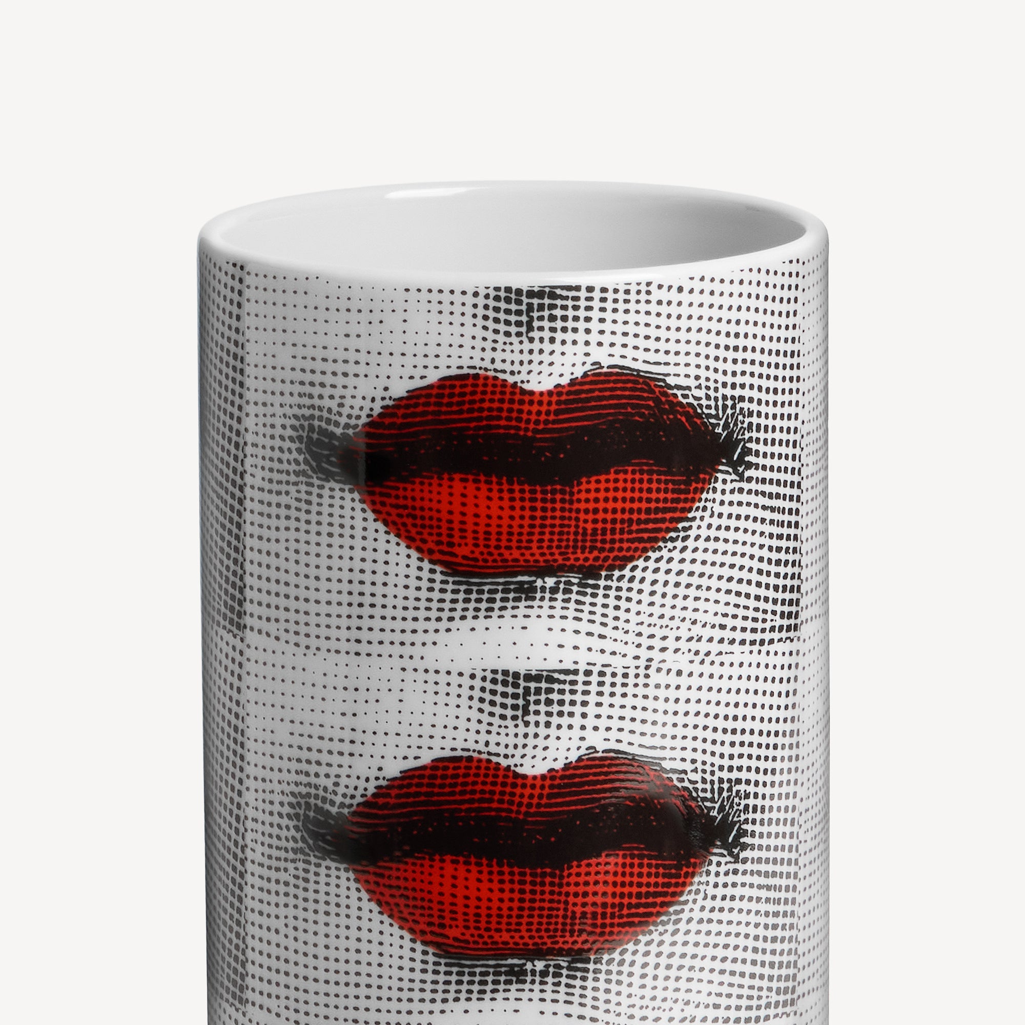 atelier-fornasetti-bocche-vase-klein-mund-motiv-bunt image 4