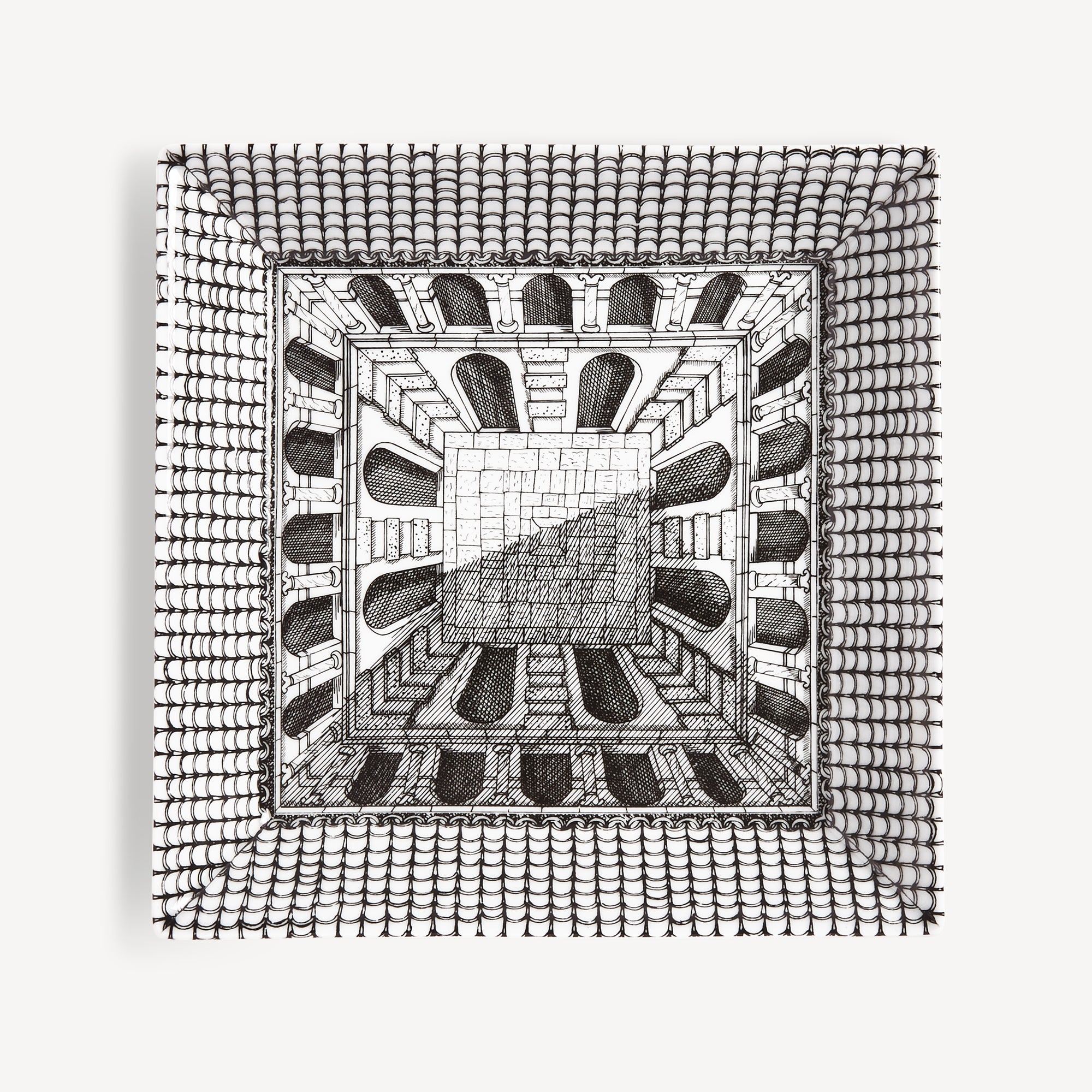 atelier-fornasetti-architettura-vide-poche-porzellanschale-eckig image 1