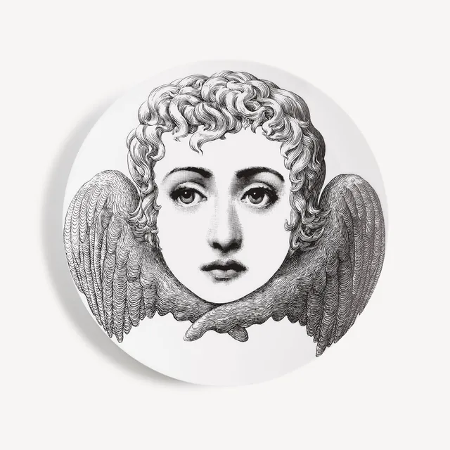 fornasetti-tema-e-variazioni-n-267-wandteller-porzellan-gesicht image 1