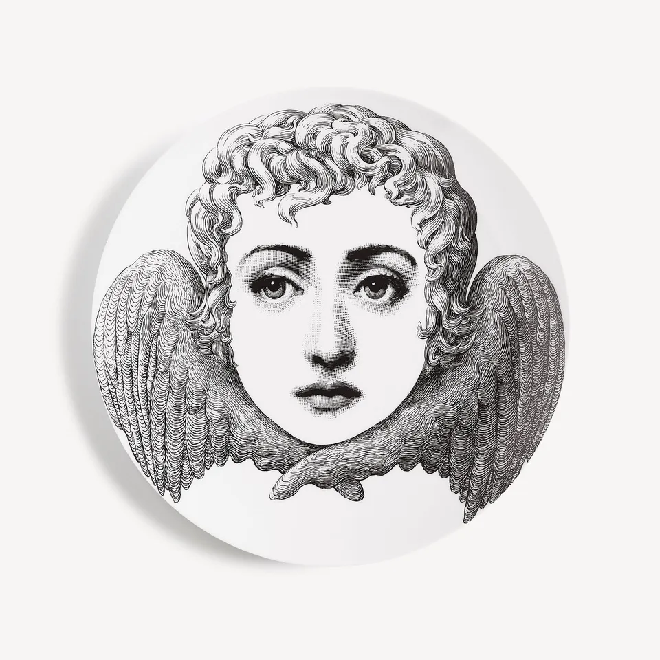 fornasetti-tema-e-variazioni-n-267-wandteller-porzellan-gesicht image 1