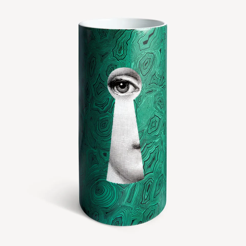 atelier-fornasetti-serratura-malachit-vase-porzellan-mittel image 1