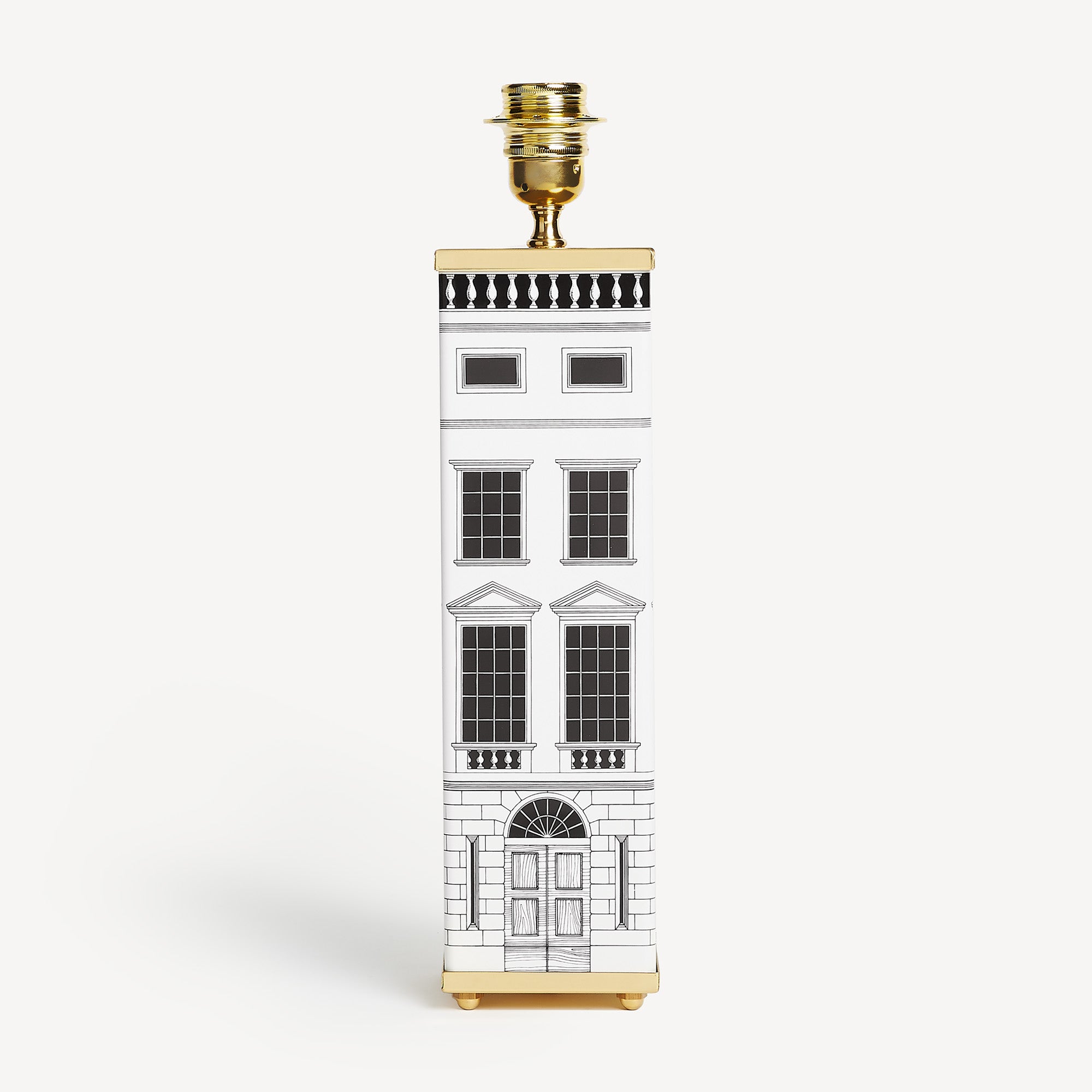 atelier-fornasetti-architettura-lampenfuss-eckig-metall-lampe image 1