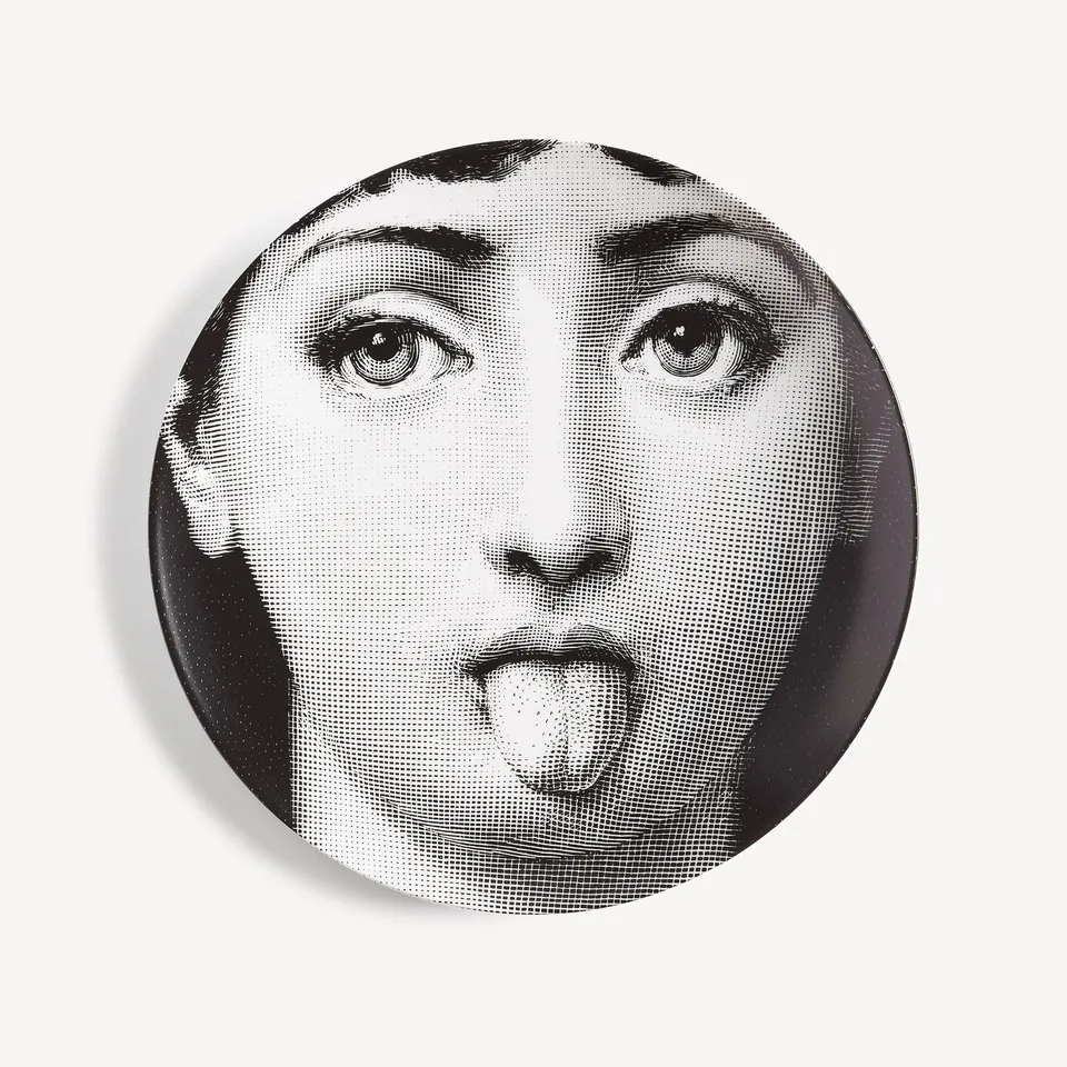 fornasetti-tema-e-variazioni-wandteller-n-82-porzellan-gesicht image 1