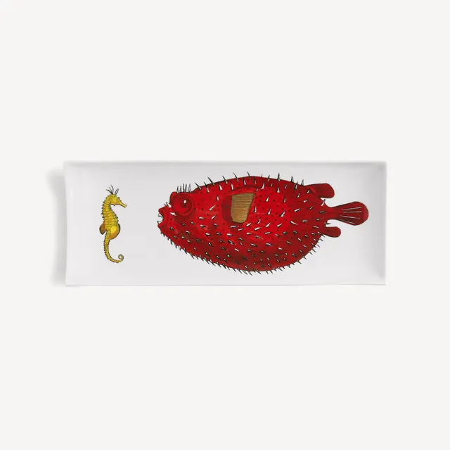 fornasetti-affronto-tablett-serviertablett-meeresmotiv-lackiert image 1