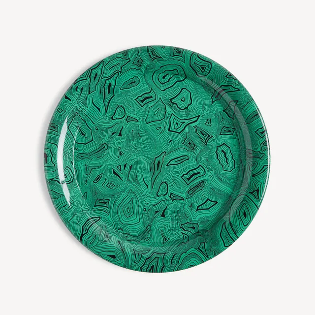 fornasetti-malachite-tablett-rund-gr-n-marmor-optik image 1