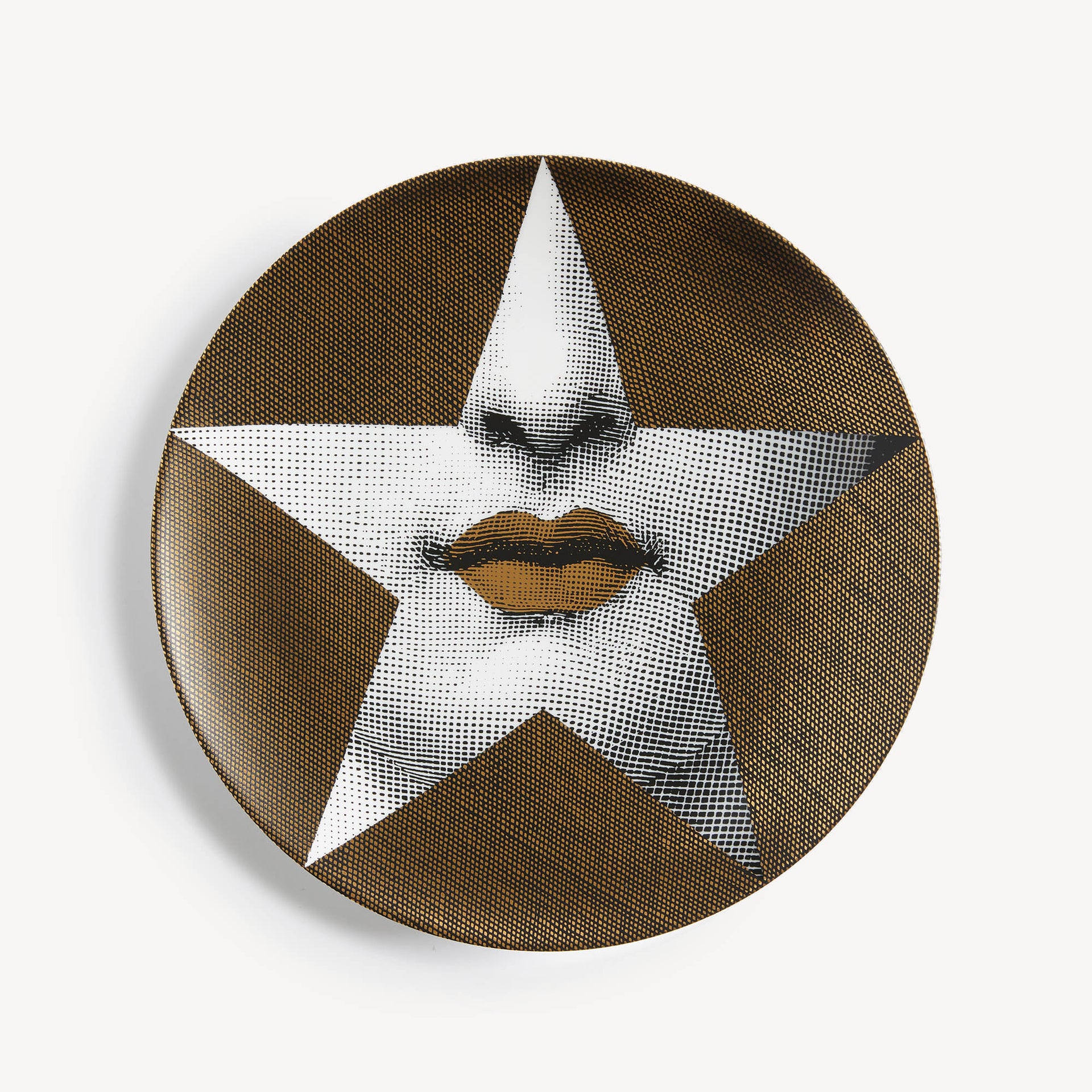 fornasetti-tema-e-variazioni-n-399-wandteller-gold-gesicht image 1