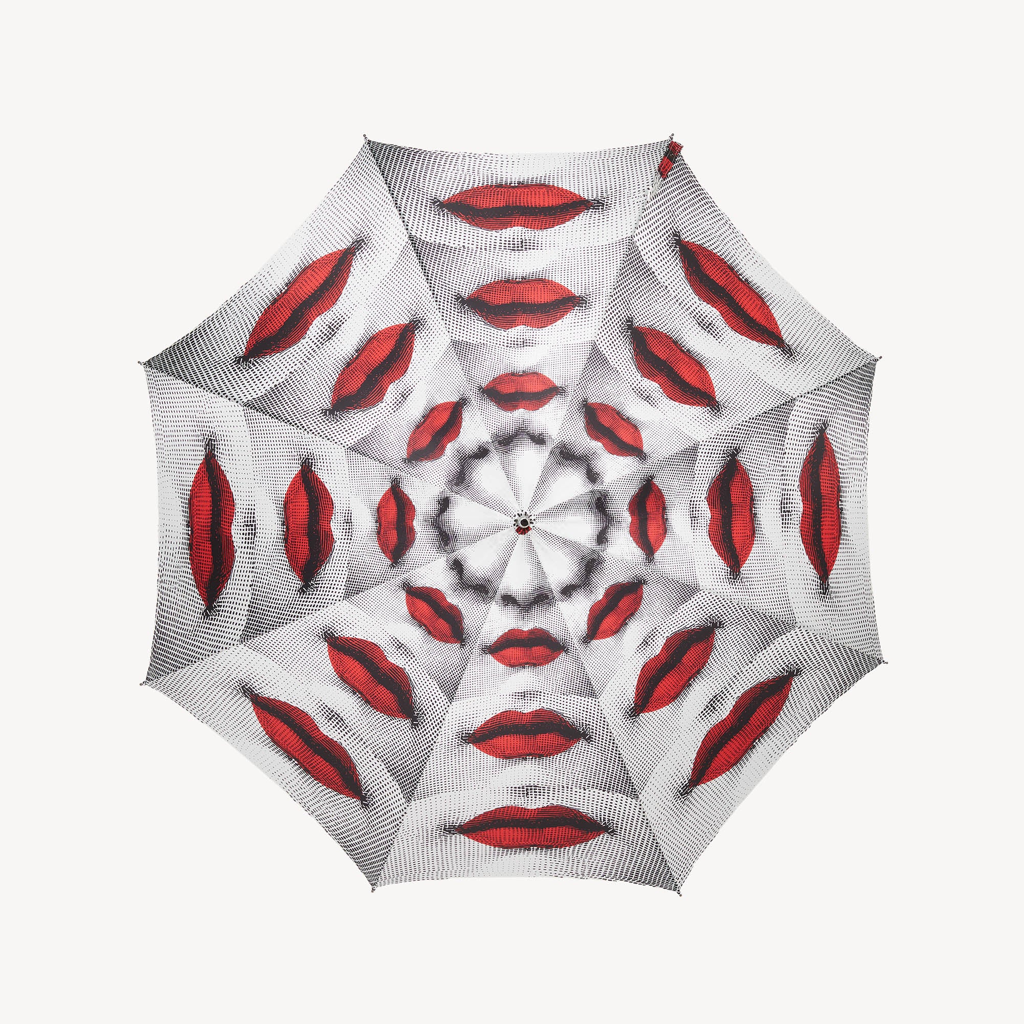 fornasetti-bocche-regenschirm-wei-mit-holzgriff image 2