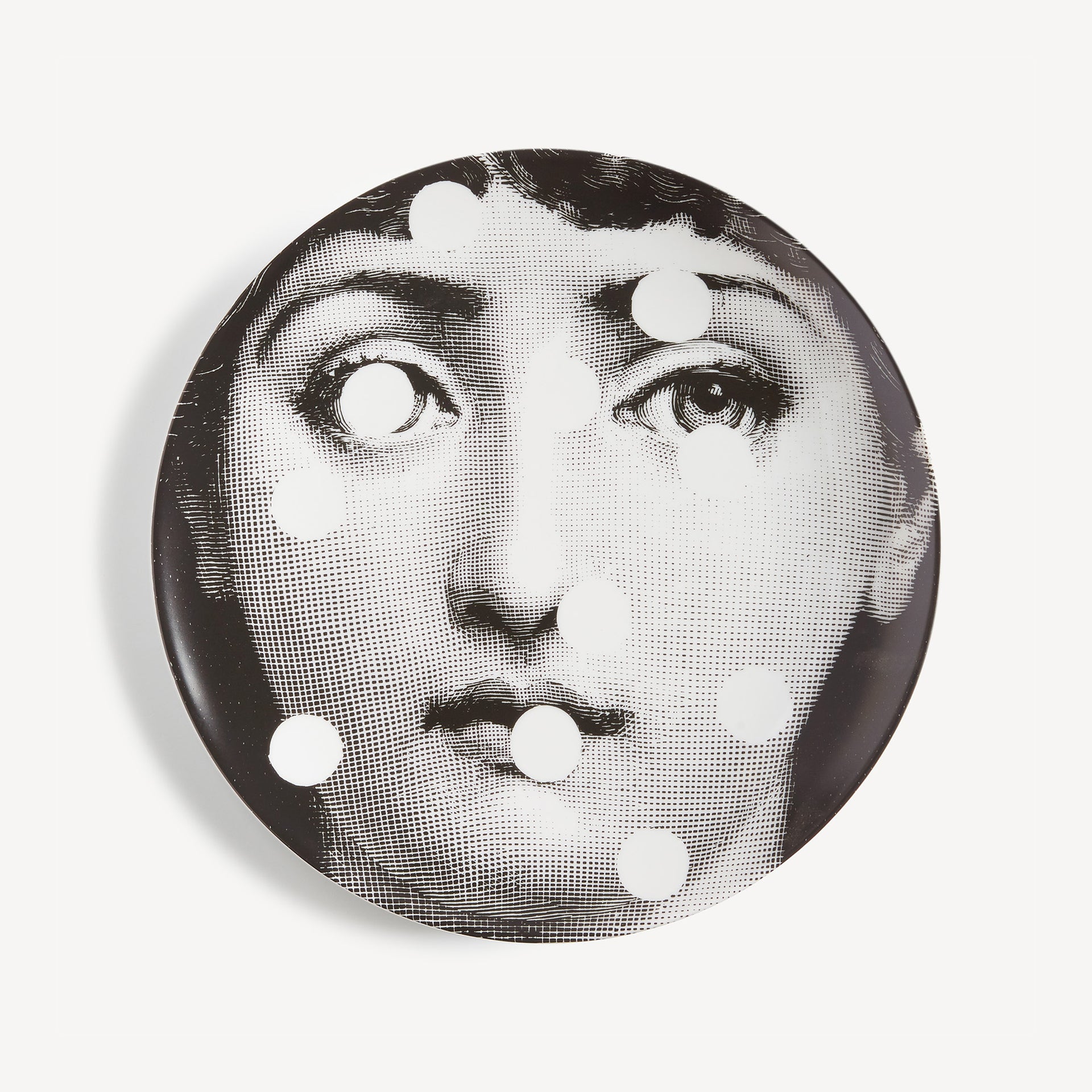fornasetti-tema-e-variazioni-wandteller-n-27-porzellan-schwarz-wei image 1