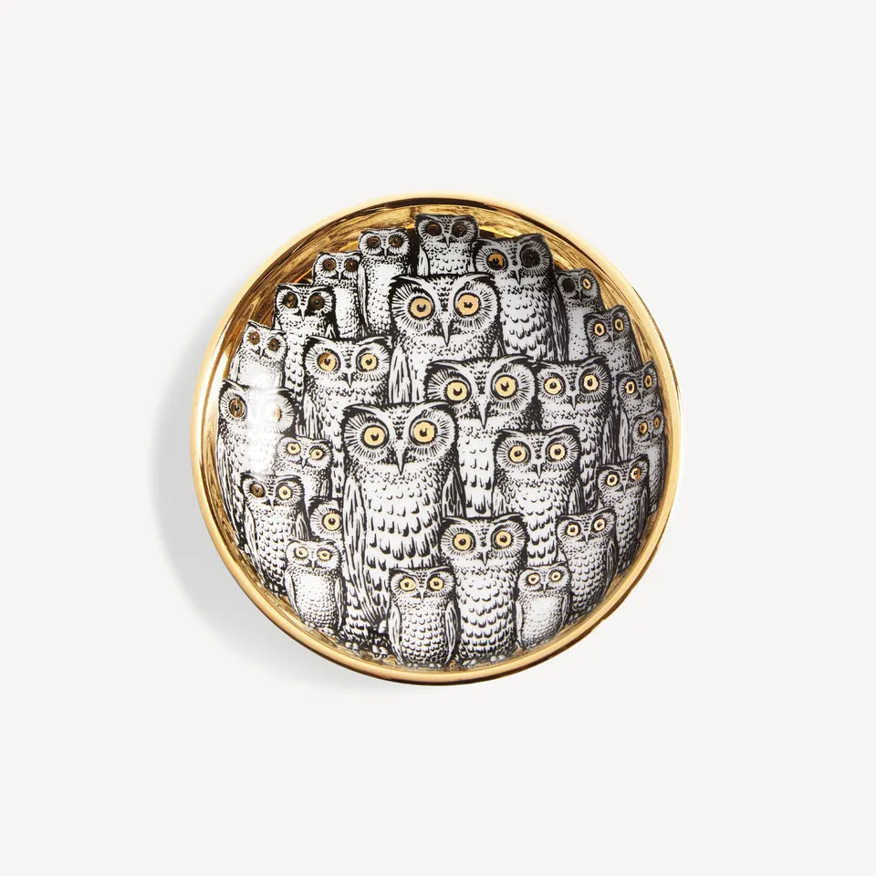 fornasetti-congresso-di-civette-aschenbecher-porzellan-eulen image 1