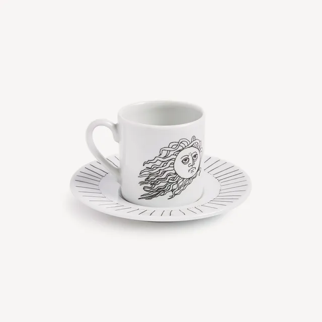 atelier-fornasetti-solitario-kaffeetasse-sonne-porzellan image 1