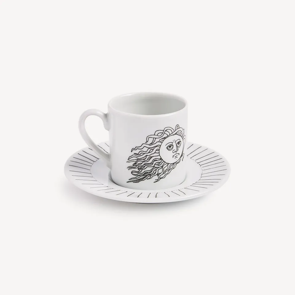 atelier-fornasetti-solitario-kaffeetasse-sonne-porzellan image 1