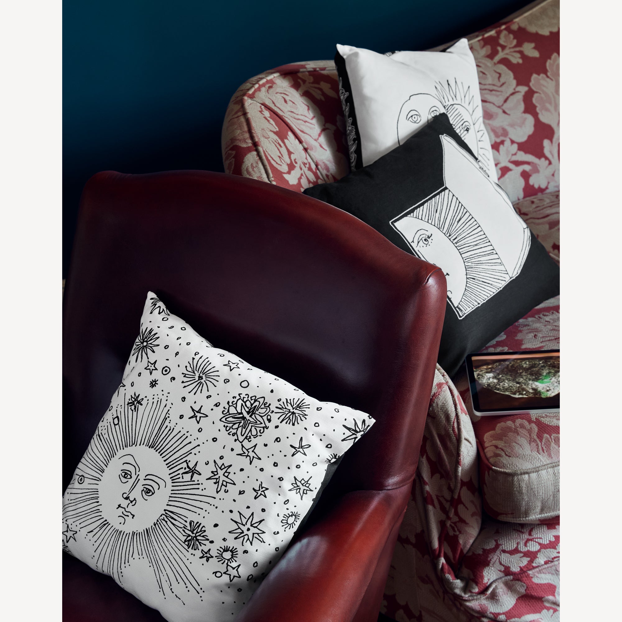 fornasetti-solamente-kissen-seide-sonnenmotiv-abziehbar image 5
