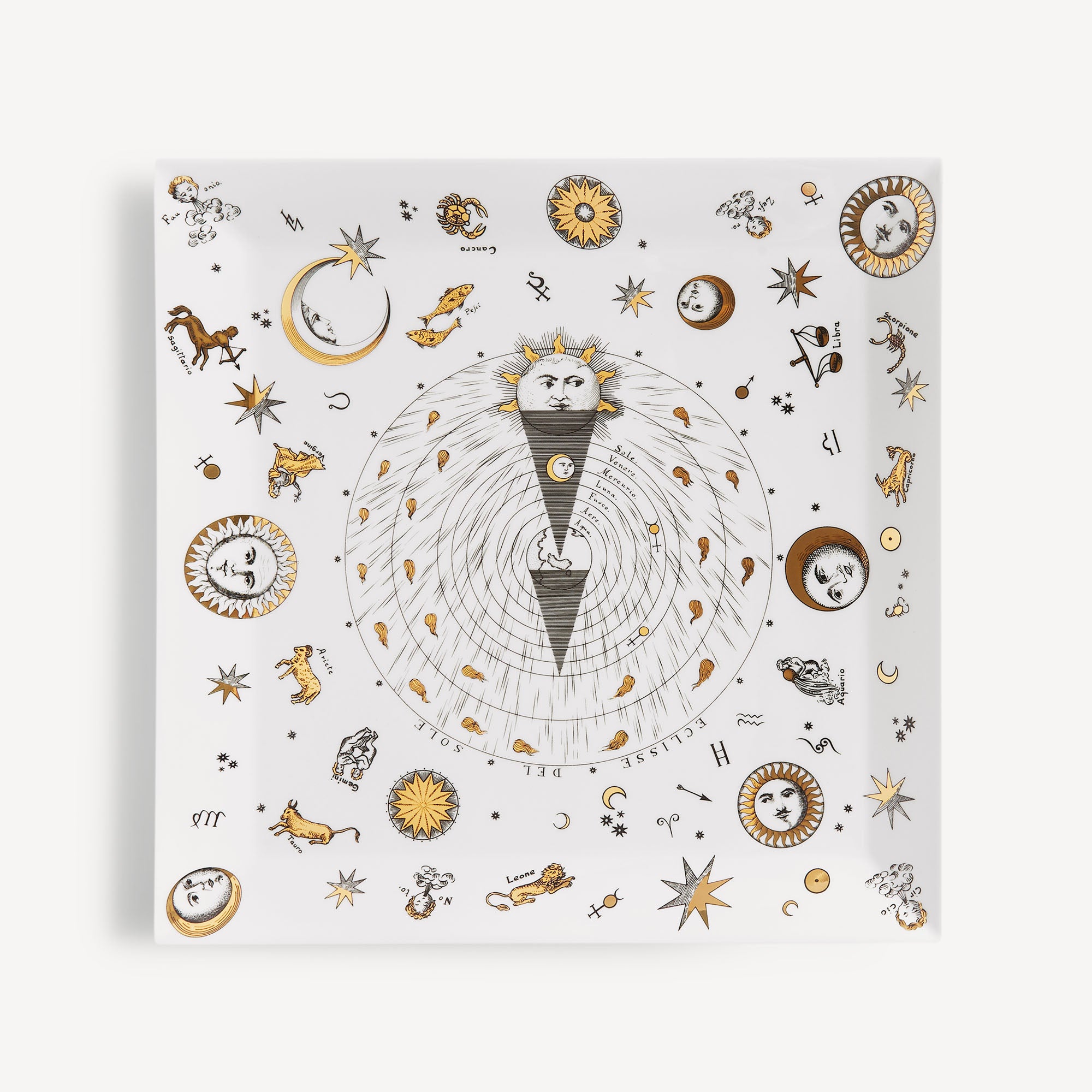 atelier-fornasetti-astronomici-tablett-serviertablett-gold-tierkreis image 1