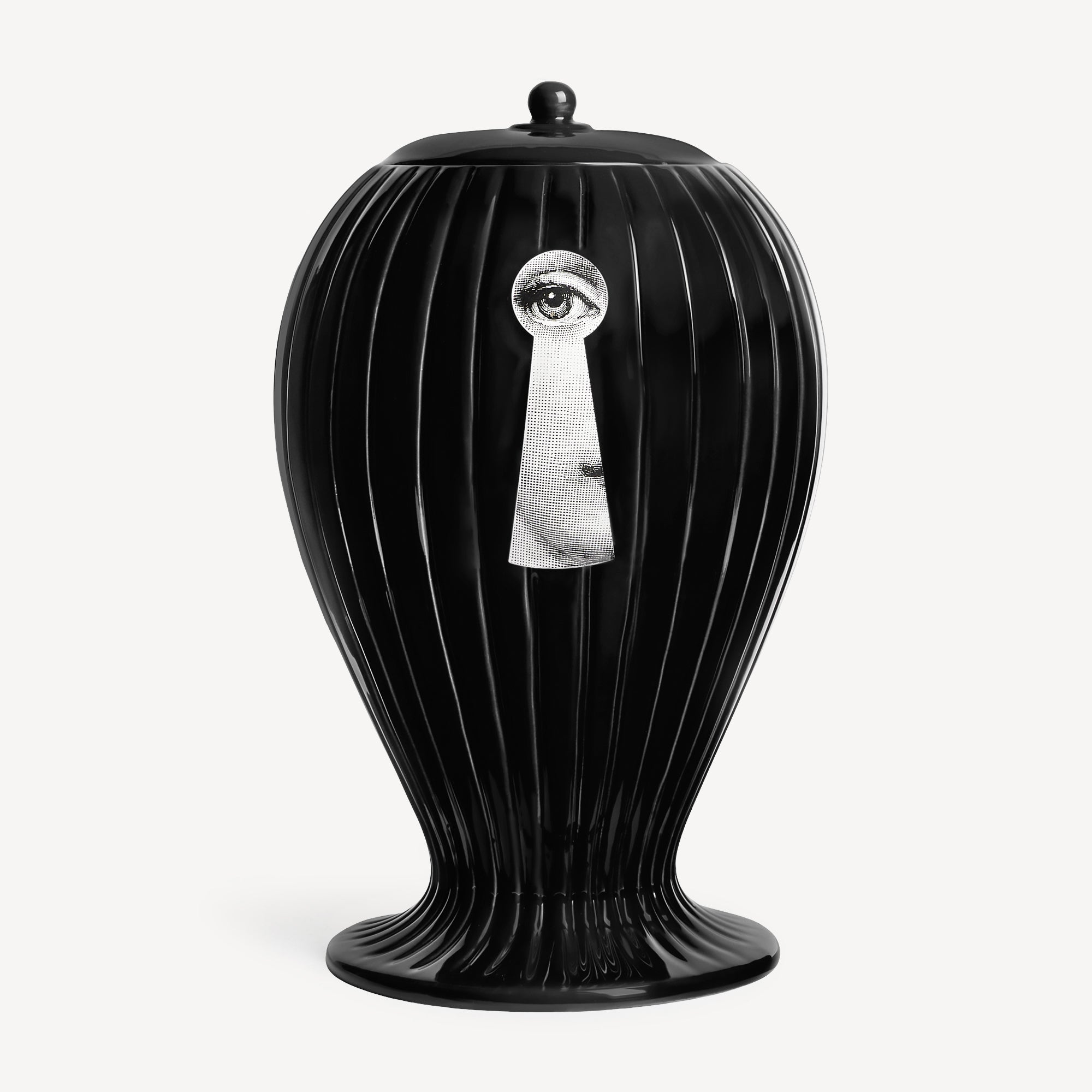 fornasetti-chiave-serratura-vase-gestreift-keramik-limitiert image 3
