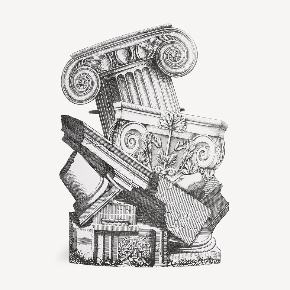 fornasetti-trompe-l-oeil-rovine-schirmst-nder-metall-lackiert image 1