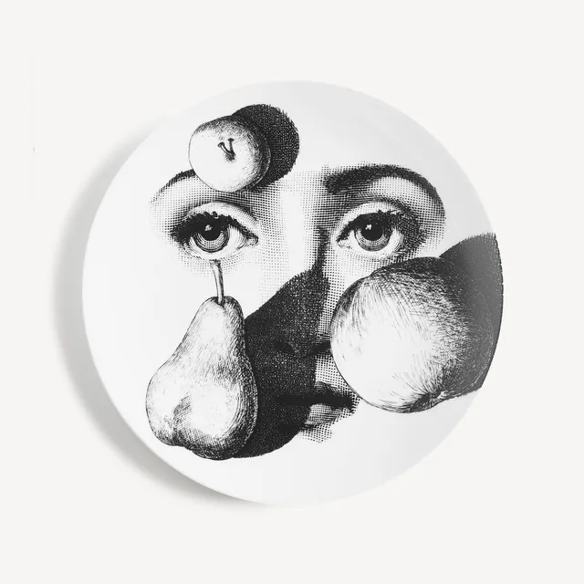 fornasetti-tema-e-variazioni-n-218-wandteller-porzellan-gesicht image 1