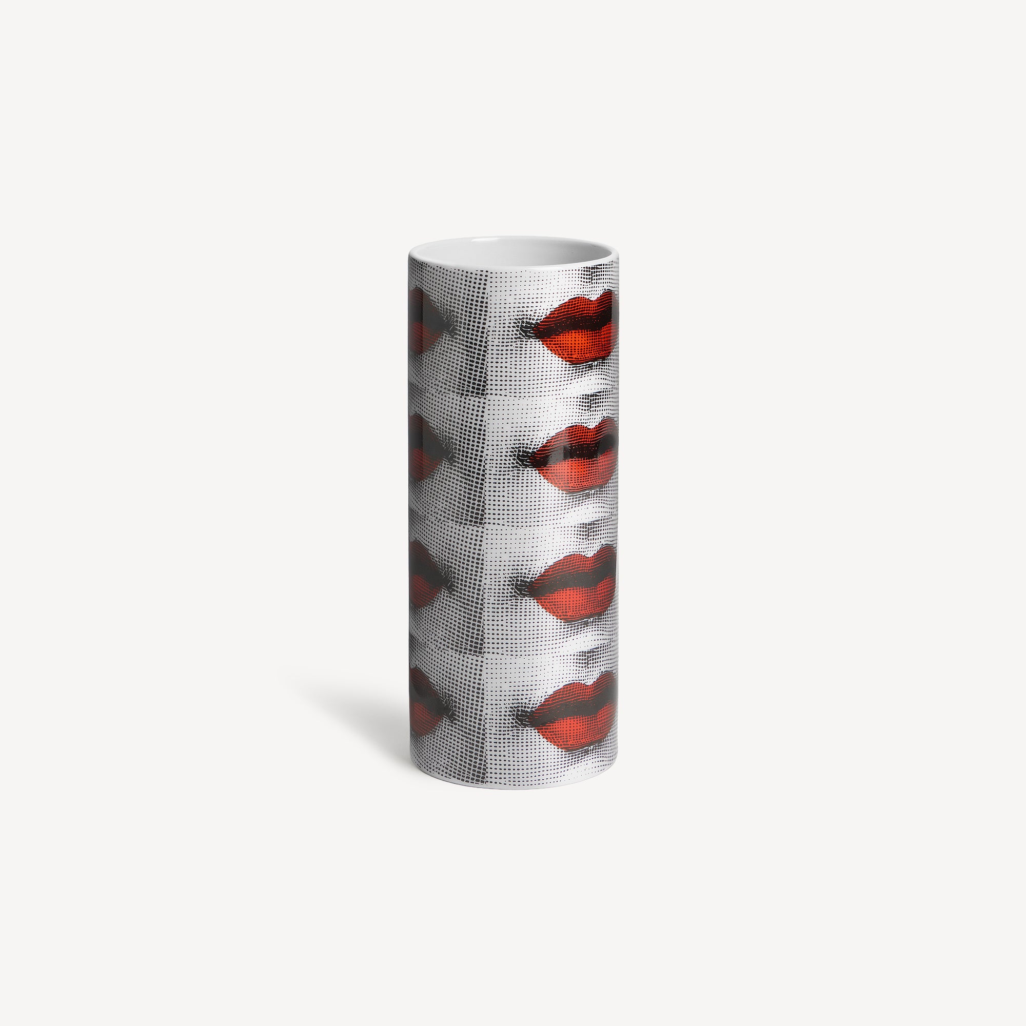 atelier-fornasetti-bocche-vase-klein-mund-motiv-bunt image 2