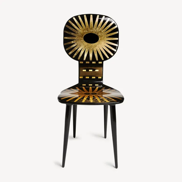fornasetti-chair-raggiera-stuhl-gold-sonnenstrahlen image 1