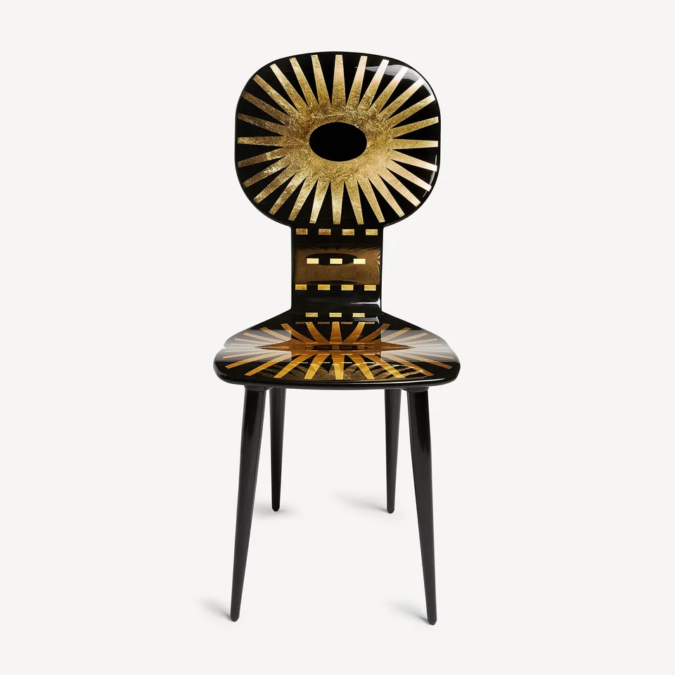 fornasetti-chair-raggiera-stuhl-gold-sonnenstrahlen image 1