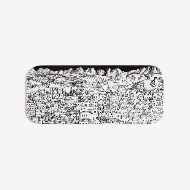 atelier-fornasetti-gerusalemme-tablett-porzellan-handbemalt image 1