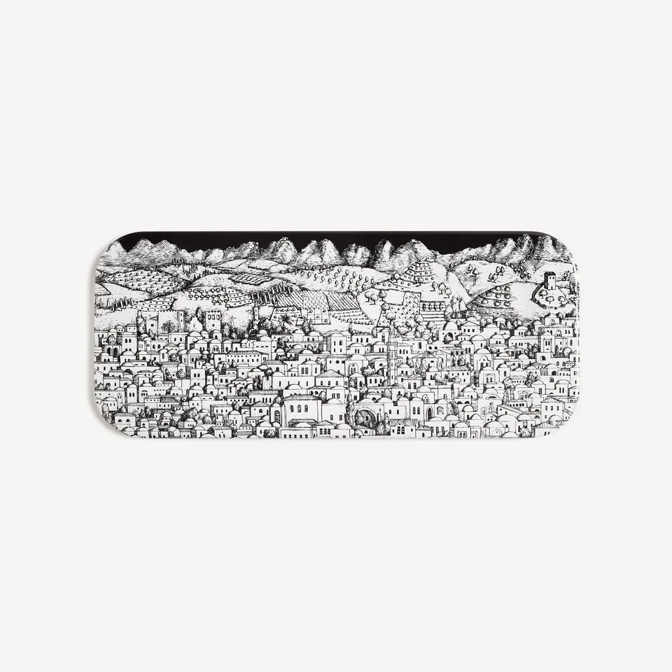 atelier-fornasetti-gerusalemme-tablett-porzellan-handbemalt image 1