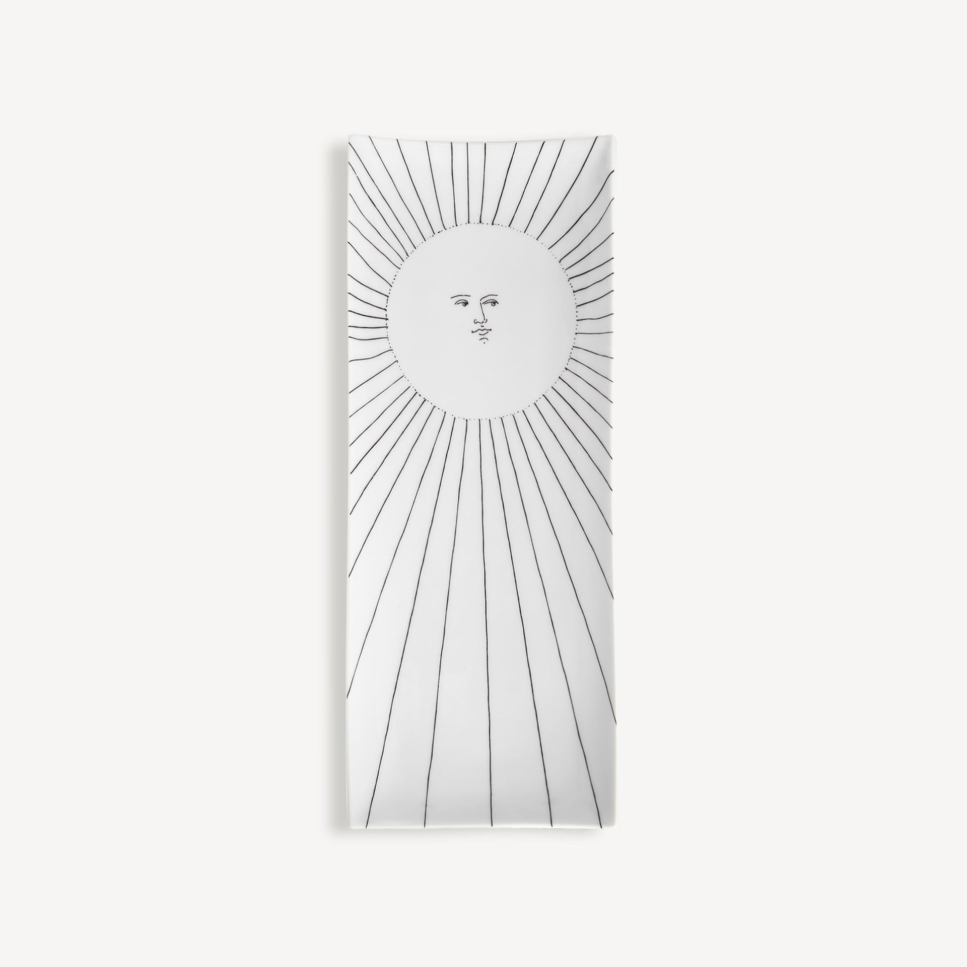 fornasetti-solitario-tablett-porzellan-rechteckig-sonne image 1
