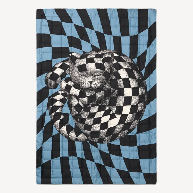 atelier-fornasetti-high-fidelity-plaid-seide-blau image 1
