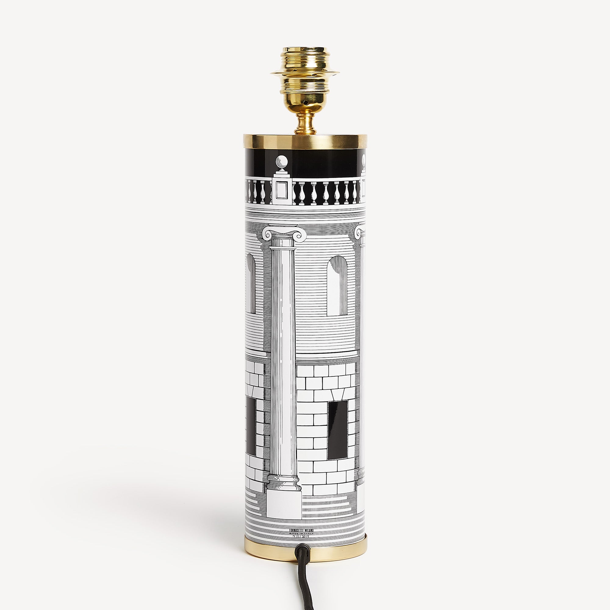 fornasetti-casa-con-colonne-lampenfu-zylinder-metall image 2