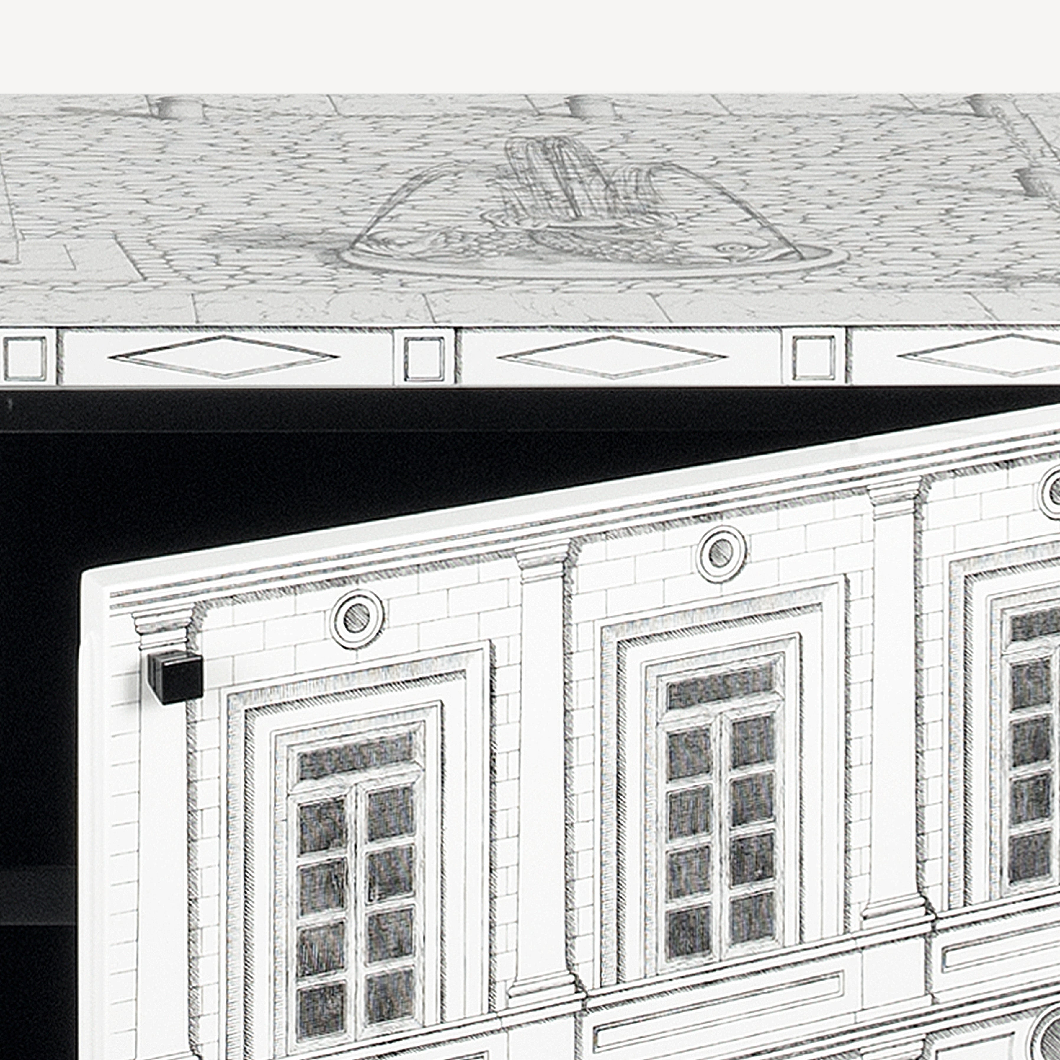 fornasetti-architettura-schrank-holz-mit-glasplatte image 3