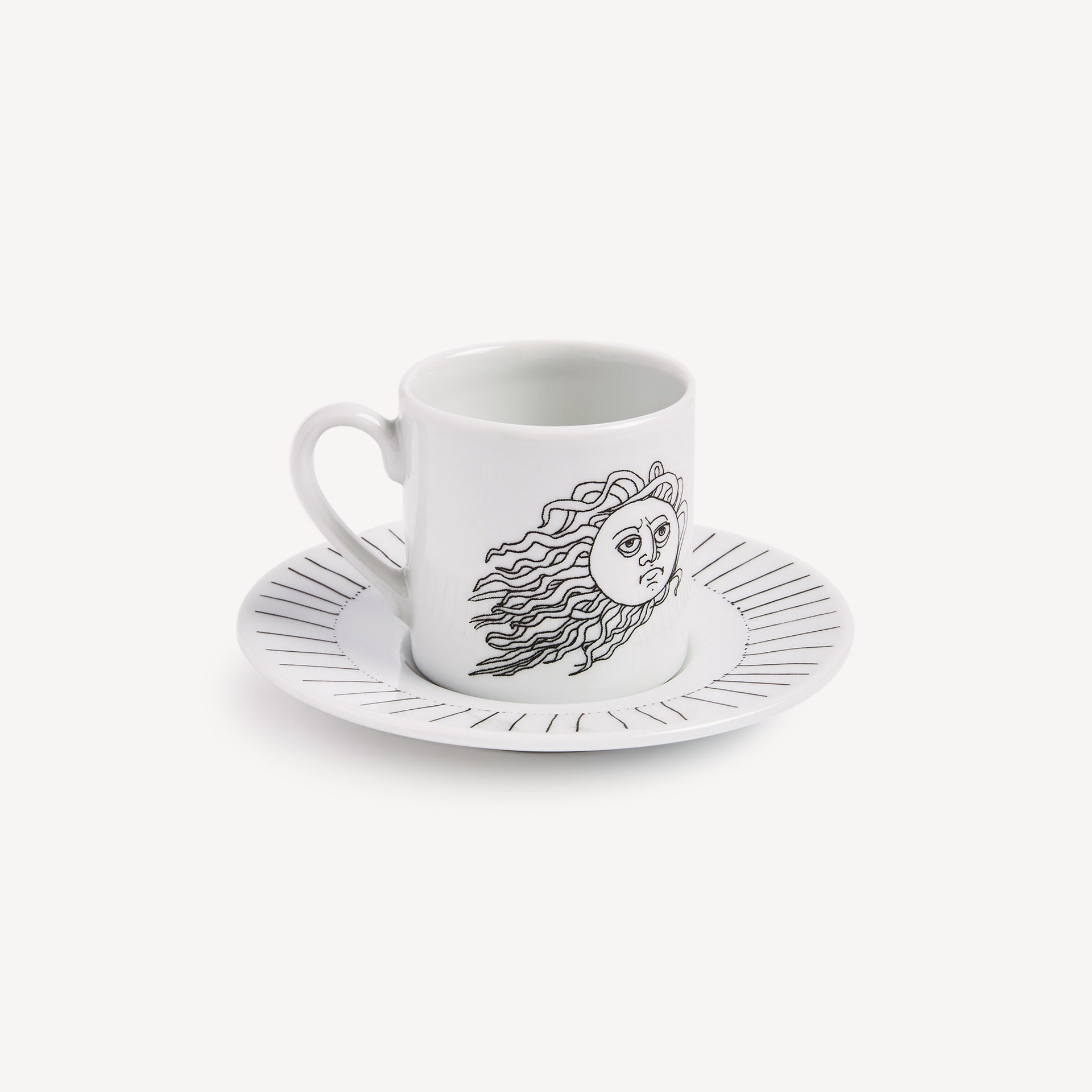 fornasetti-solitario-kaffeetasse-porzellan-sonne image 1