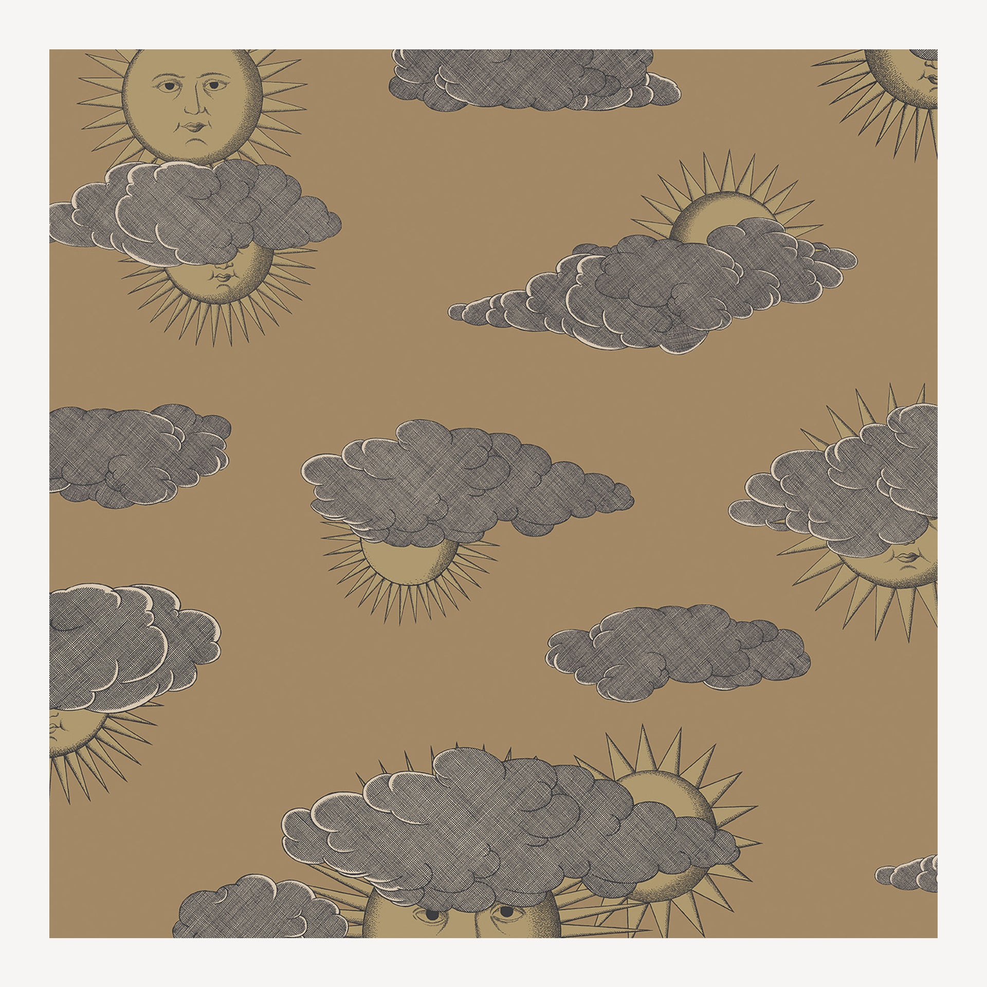 atelier-fornasetti-soli-e-nuvole-tapete-52cmx10m-sonne image 1