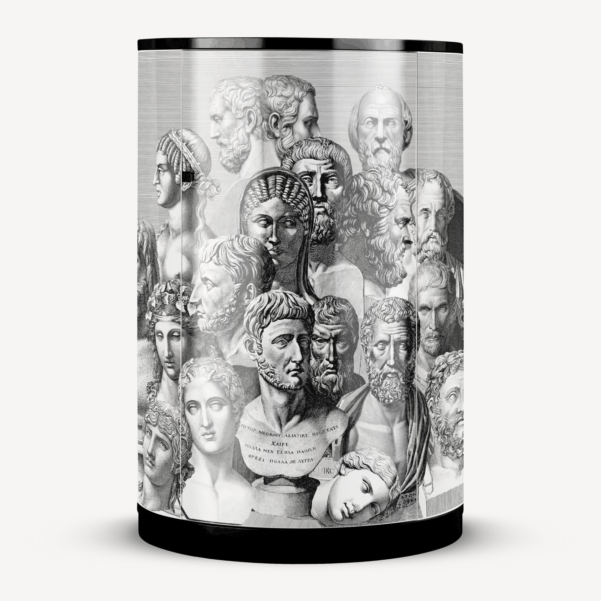 fornasetti-teste-antiche-hohe-konsole-holz-lackiert image 1