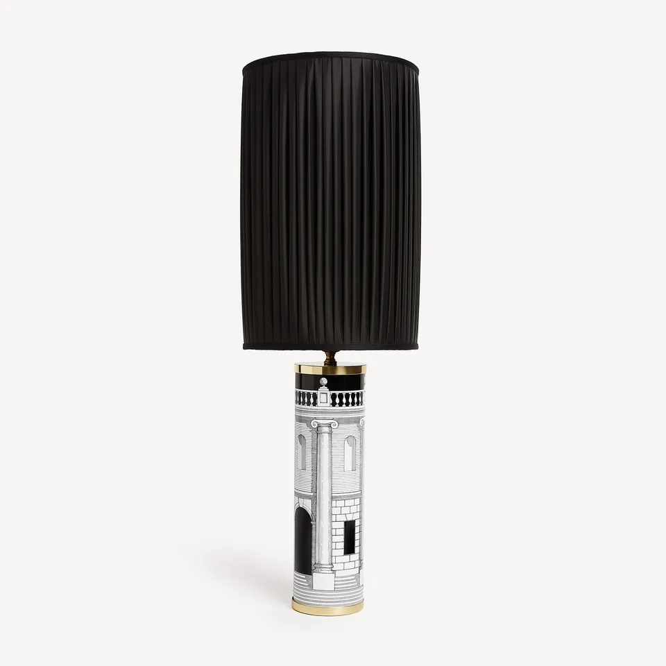 fornasetti-lampenschirm-zylindrisch-plissiert-stoff-2 image 1
