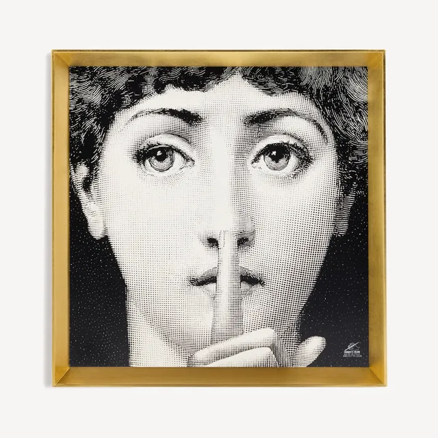 fornasetti-silenzio-wandbild-holz-gerahmt-tema-e-variazioni-2 image 1