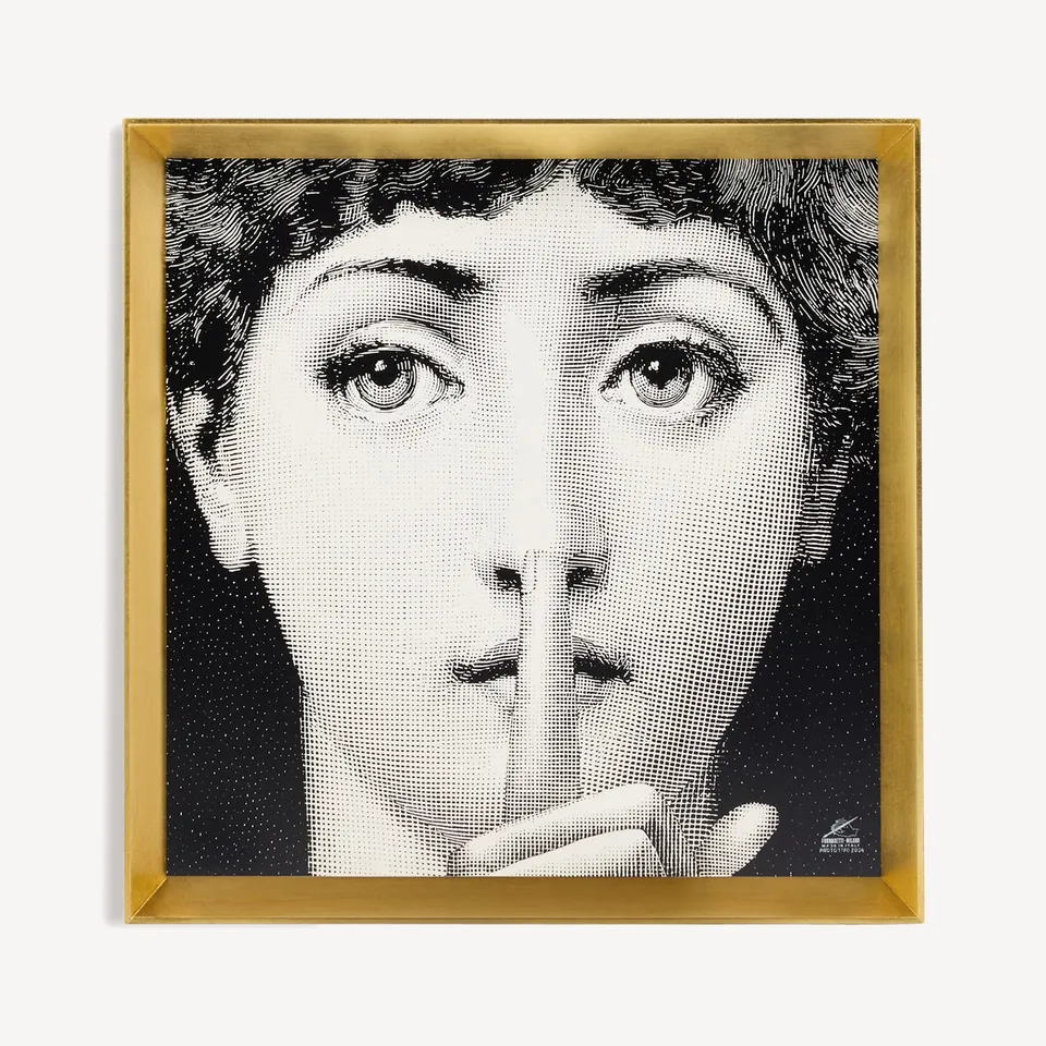 fornasetti-silenzio-wandbild-holz-gerahmt-tema-e-variazioni-2 image 1