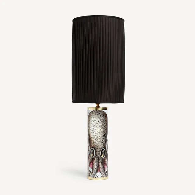 fornasetti-lampenschirm-zylinder-plissee-stoff image 1
