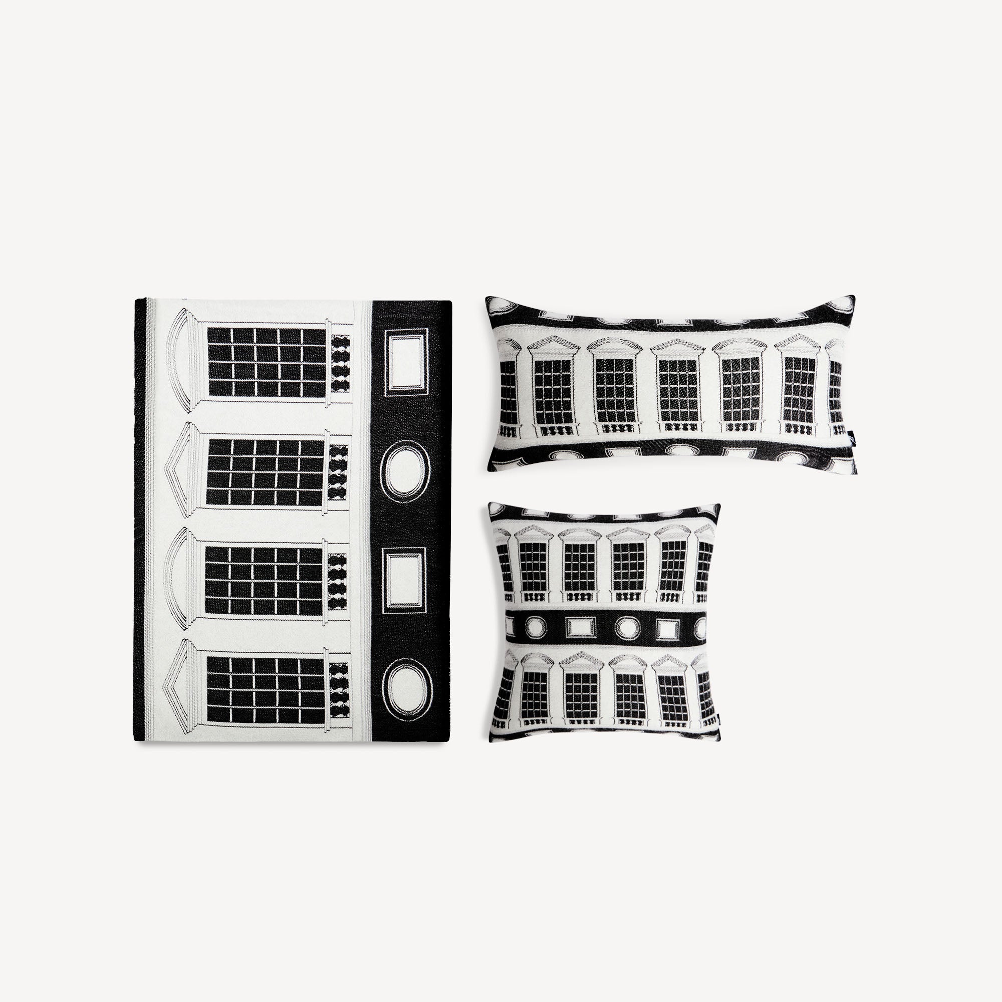 fornasetti-architettura-plaid-wolldecke-jacquard-geometrisch-2 image 6