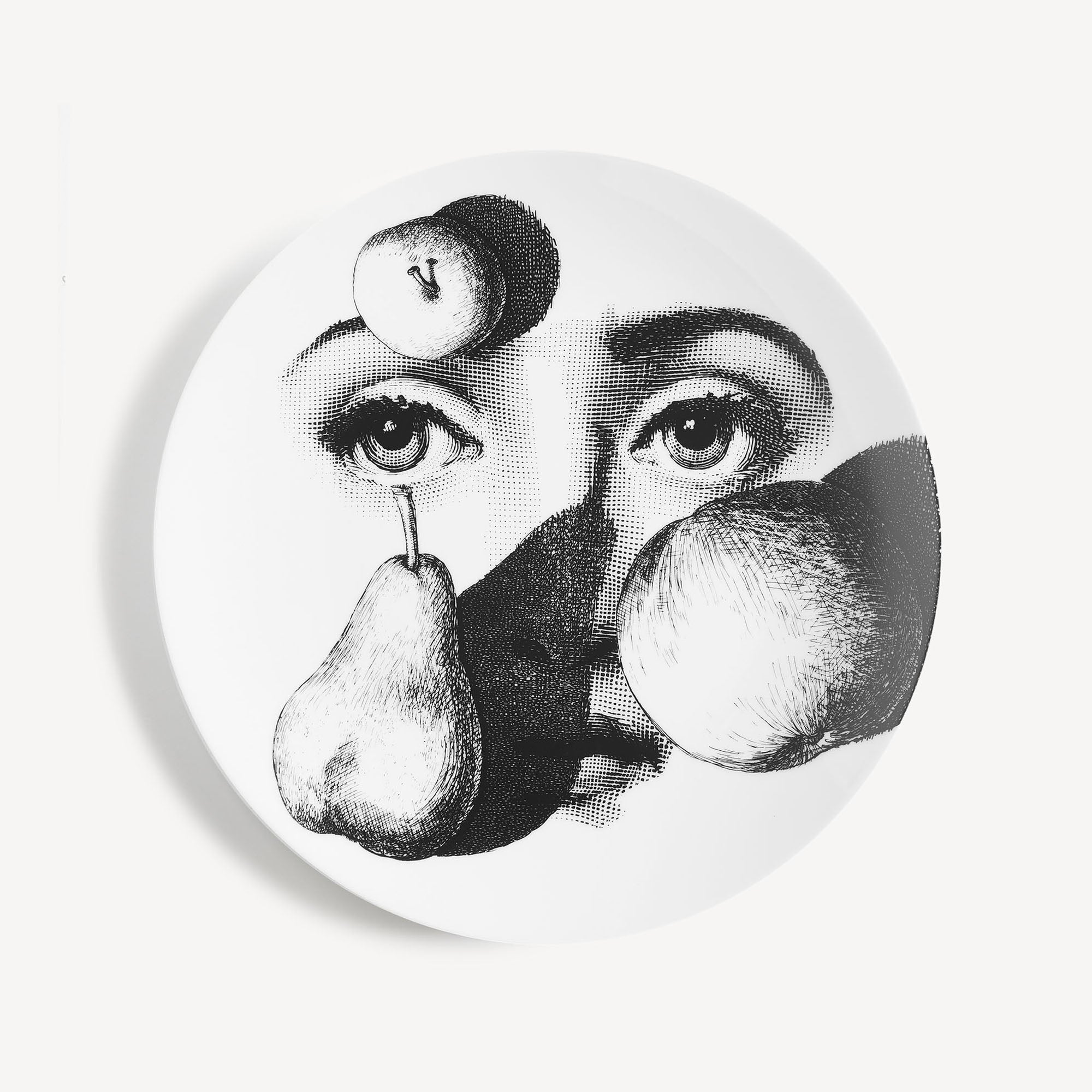 fornasetti-tema-e-variazioni-n-218-wandteller-porzellan-gesicht image 1