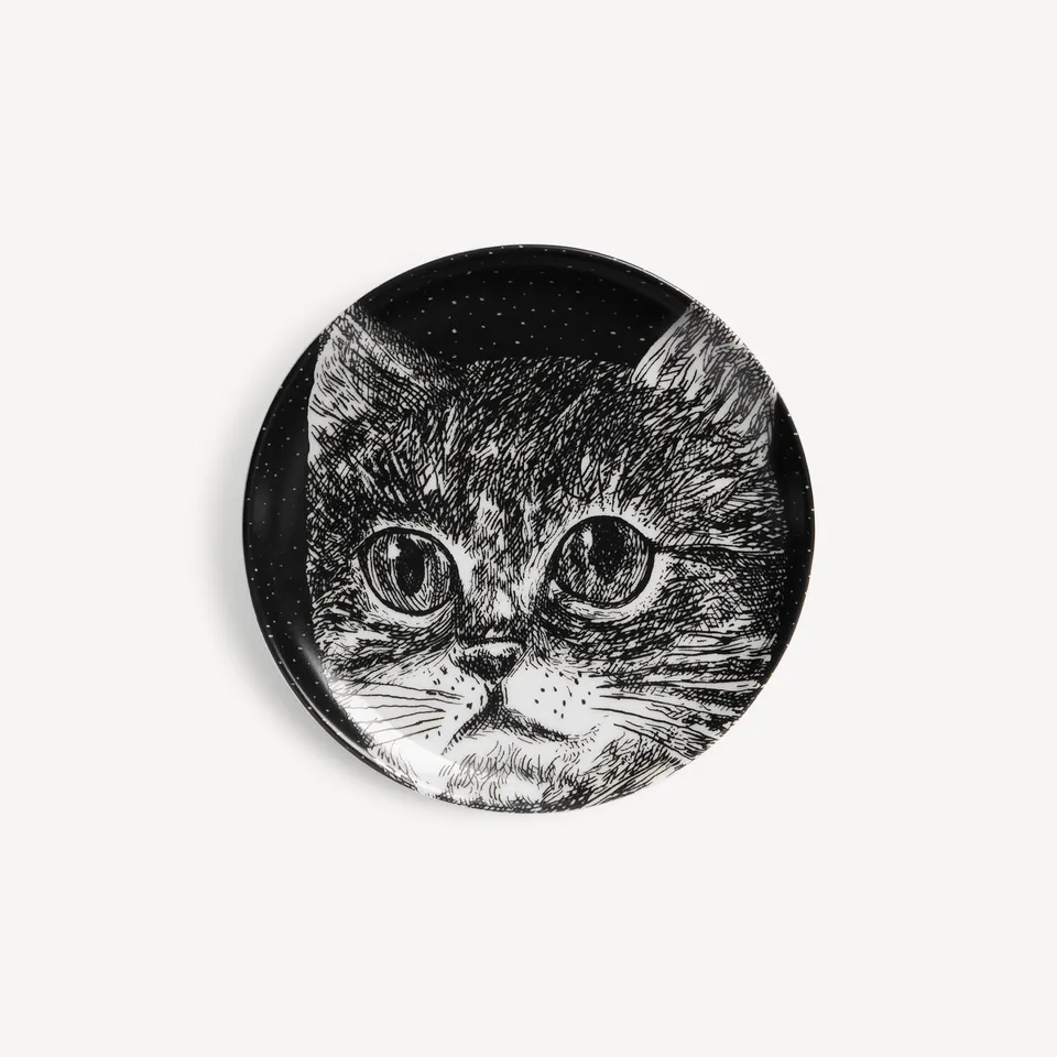 fornasetti-gatti-no-4-deko-schale-porzellan-katzenmotiv image 1