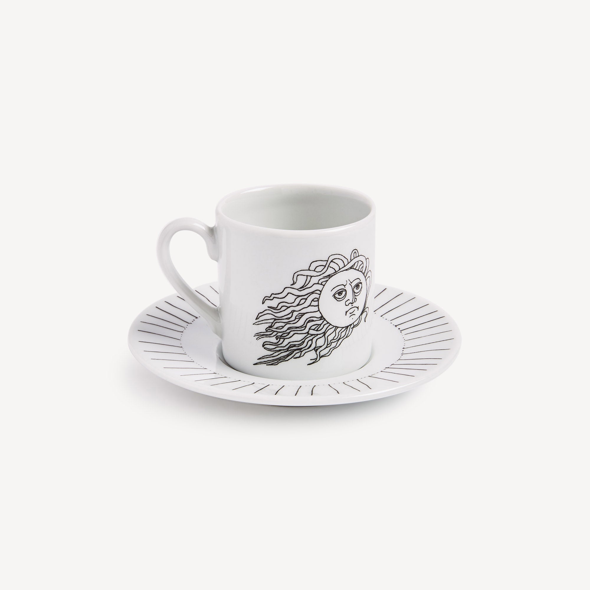 atelier-fornasetti-solitario-kaffeetasse-sonne-porzellan image 1