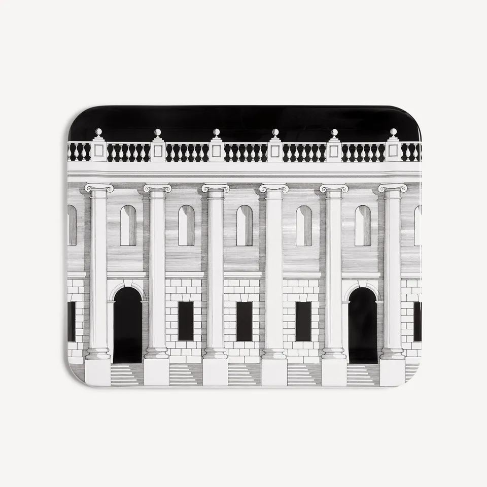 fornasetti-casa-con-colonne-tablett-mit-gestell-architektur image 1