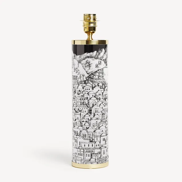 fornasetti-gerusalemme-lampenfu-tischlampe-metall image 1