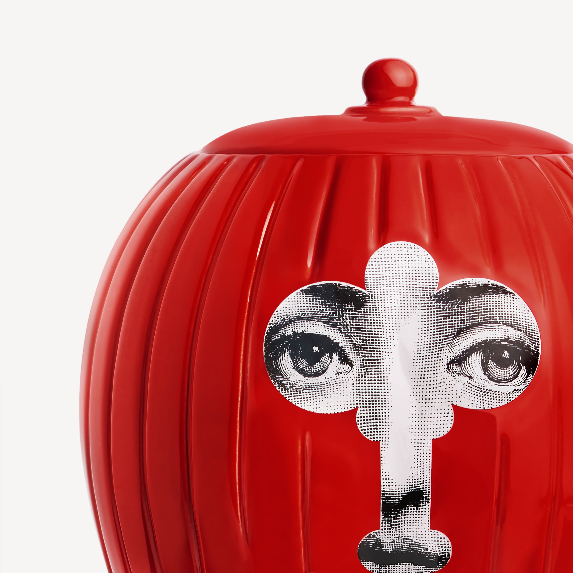 atelier-fornasetti-chiave-serratura-vase-keramik-rot-limitiert image 5