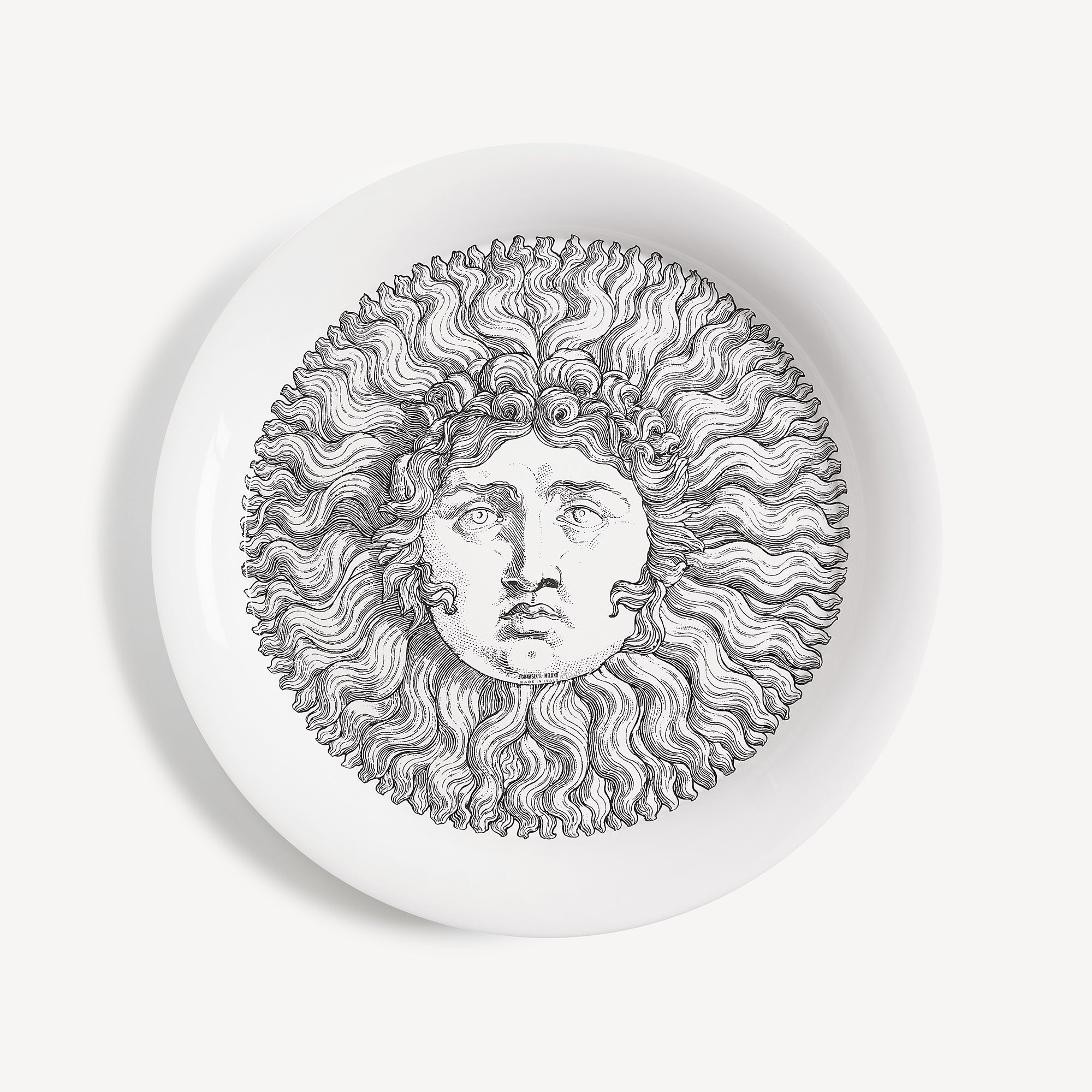 fornasetti-re-sole-tablett-metall-rund-sonne image 1