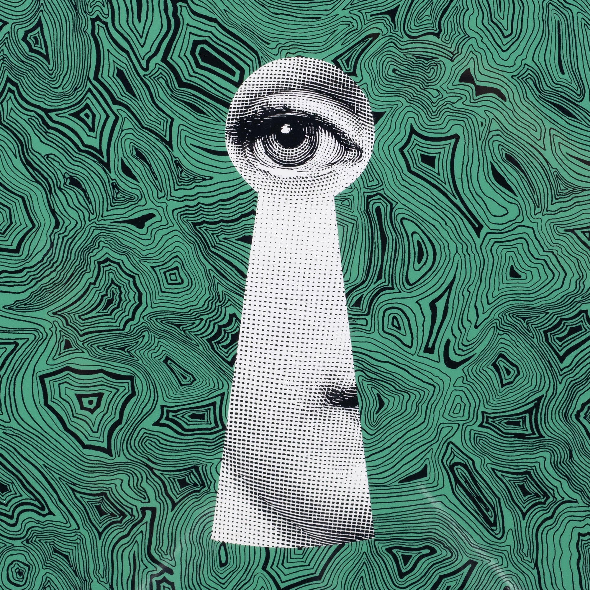 fornasetti-serratura-su-malachite-hocker-holz-gr-n-lackiert image 3