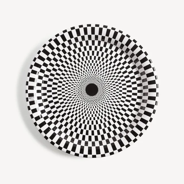 fornasetti-egocentrismo-tablett-rund-spirale image 1